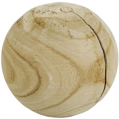 Dřevěná dekorace Koule Style Raw 15 cm – Paulovnie s přírodní prasklinou, by inspire – Hledejceny.cz