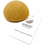 Konjac obličejová půlkulatá houbička s kurkumou žlutá – Zboží Dáma