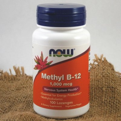 Now Methyl B12 vitamin B12 metylkobalamin 1000 μg x 100 pastilek