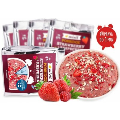 Mixit Minutová ovesná kaše do kapsy Jahoda a malina 60g – Hledejceny.cz