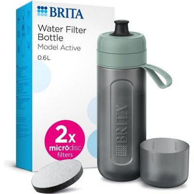 Brita Fill & Go Active 0,6 l zelená + microdisc 2 ks 2024 – Zboží Mobilmania