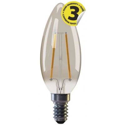 Emos LED žárovka Vintage Candle 2,1W E14 teplá bílá+