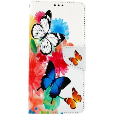 Pouzdro TopQ Xiaomi Poco M3 knížkové Barevné s motýlky – Zboží Mobilmania