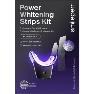 Smilepen Power Whitening Strips Kit sedmidenní kúra pro intenzivní bělení s LED akcelerátorem – Zboží Mobilmania