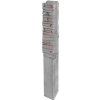 Příslušenství k plotu DITON Plotový systém QUICK WALL STONE Velikost: 15 × 15 × 210, Varianta: Quick wall stone - sloupek průběžný 120 šedý mix, Povrch: natur, reliéfní