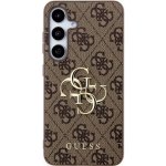 Guess PU 4G Metal Logo Samsung Galaxy S24+ hnědé – Zboží Mobilmania