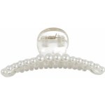 Skřipec na vlasy zdobený imitací perliček – Zboží Dáma