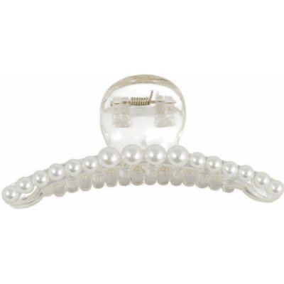 Skřipec na vlasy zdobený imitací perliček – Zboží Dáma