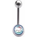 Šperky4U piercing do pupíku banánek kočička Hello Kitty BS01022 – Hledejceny.cz