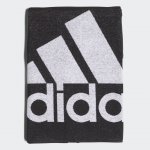 adidas ručník Performance Towel L - Black/White 70 x 140 cm – Zboží Mobilmania