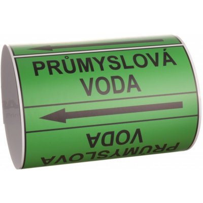 Páska na značení potrubí Signus M25 - PRŮMYSLOVÁ VODA Samolepka 130 x 100 mm, délka 1,5 m, Kód: 25997