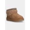 Dětské sněhule Dětské semišové UGG CLASSIC ULTRA MINI MAXI CURLY hnědá 1157730T