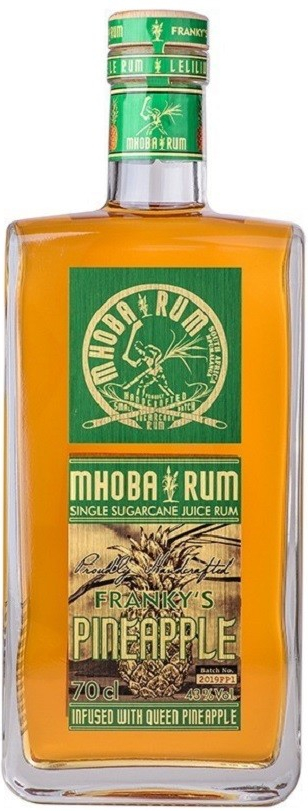 Mhoba Franky's Pineapple 43,0% 0,7 l (Holá láhev)