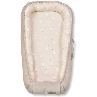 KLUPS Hnízdo pro miminko Velvet Retro Gaja Goose beige – Zboží Dáma