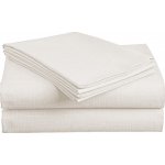 Textilomanie bavlna Prostěradlo SLUB krémové 100% bavlna 140x240 – Zboží Dáma