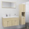 Koupelnový nábytek Nábytek XL Set koupelnového nábytku dub sonoma kompozitní dřevo