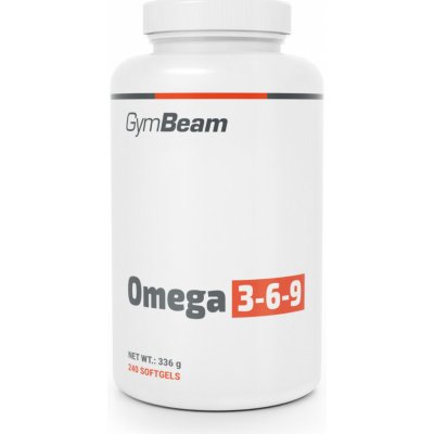 GymBeam Omega 3-6-9 podpora správného fungování organismu 240 kapslí – Hledejceny.cz