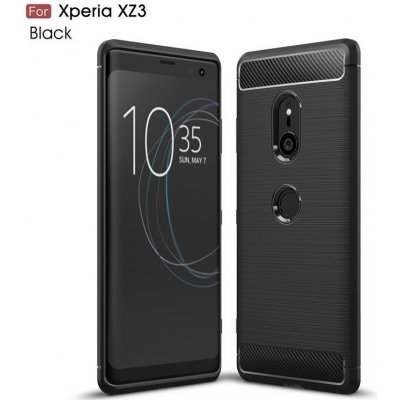 Pouzdro SONY XPERIA XZ3 - PREMIUM CARBON gelové - černé