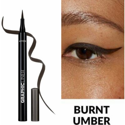 Avon Tekuté oční linky Graphic Liner Burnt Umber 1 ml – Zboží Mobilmania