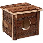 Small Animal Domek dřevěný s kůrou 15,5 x 15,5 x 14 cm – Sleviste.cz