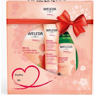 Weleda Mama set olej 100 ml + balzám 25 g + čaj 40 g dárková sada – Sleviste.cz