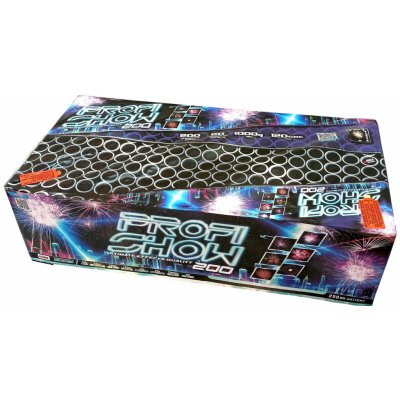 Kompaktní ohňostroj 200 ran 20 mm Profi show – Zboží Dáma
