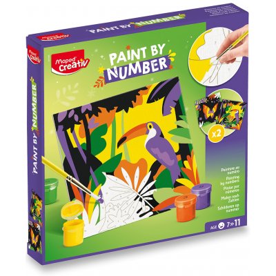 Maped Kreativní sada Creativ Paint by number tukan a motýl – Hledejceny.cz