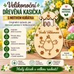 ADVIPO dekorace Velikonoční dřevěná kasička na peníze kuřátko 130 × 90 mm – Hledejceny.cz