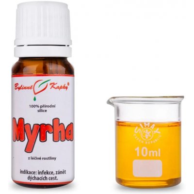 Bylinné kapky Myrha 100 % přírodní silice esenciální olej 10 ml – Hledejceny.cz