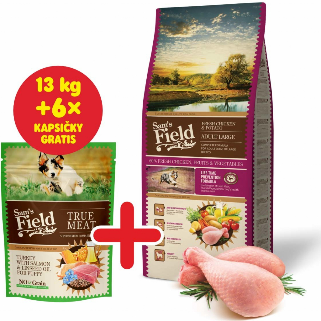 Sam\'s Field Adult Large Chicken & Potato 13 kg