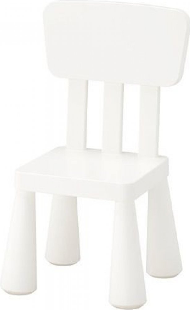 Ikea MAMMUT plastová židle 39 x 67 cm bílá | Srovnanicen.cz