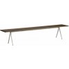 Zahradní lavice HAY Lavice Pyramid Bench 12 250 cm beige powder coated steel smoked solid oak