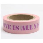 Creatoys Dekorační lepicí páska 1ks love is all you need... – Hledejceny.cz