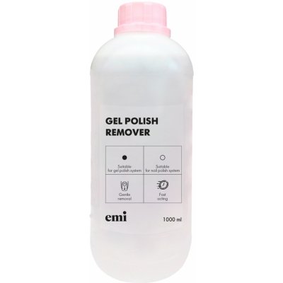 E.Mi Gel and Nail Polish Remover Odstraňovač laku a gellaku 1000 ml – Zboží Mobilmania