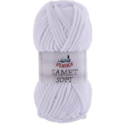 VLNIKA Příze Samet Soft Varianta: 230 bílá – Zbozi.Blesk.cz