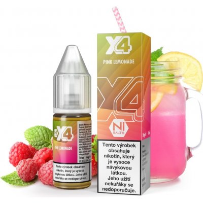 X4 Bar Juice Pink Lemonade 10 ml 20 mg – Sleviste.cz