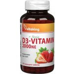Vitaking Vitamin D3 2000 IU jahoda 210 tablet – Hledejceny.cz