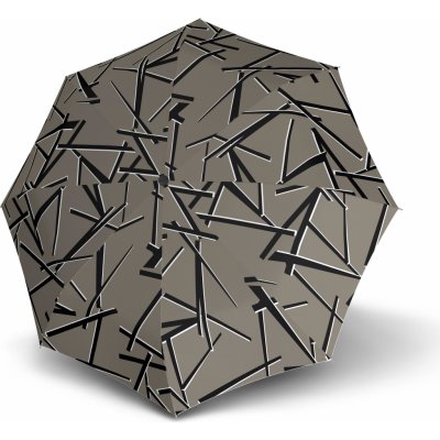 Knirps A.050 Medium Kombat sand elegantní dámský skládací deštník šedý – Zboží Mobilmania