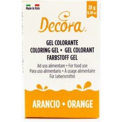 Decora Gelová barva oranžová 28 g