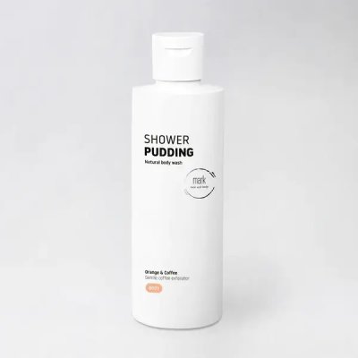 Mark scrub & body Sprchový pudink - Shower pudink Orange & Coffee s jemnými kávovými zrníčky 200ml