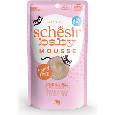 Schesir Cat Kitten Lifestage Mousse losos 70 g – Hledejceny.cz