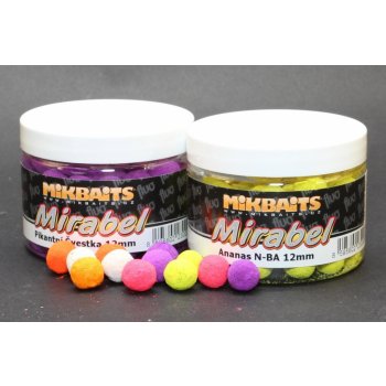 Mikbaits Fluo boilies Mirabel 150ml 12mm Pampeliška