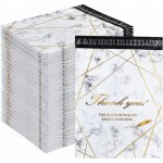 REALG RC118 kurýrní plastové 255 × 370 mm, zlatý mramor - balení 50 ks – Zboží Živě