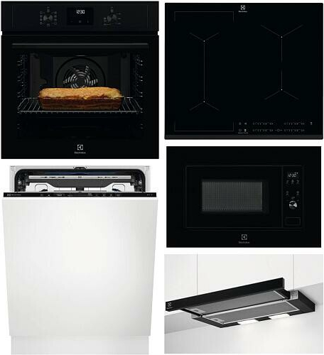 SET ELECTROLUX EOF3H40TH + EIV634 + 300 LMS2203EMK + EEG68600W + LFP326FB