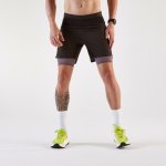Kiprun Pánské běžecké kraťasy 2v1 Kiprun Run Ultra 900 FIALOVÁ KAŠTANOVÁ – Hledejceny.cz