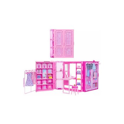 Mattel Barbie Šatník snů Fold & Go, HXD59 – Hledejceny.cz
