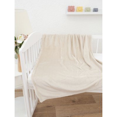 MKLuzkoviny.cz Dětská deka do postýlky mikroplyš Exclusive Laura přírodní – Zboží Dáma