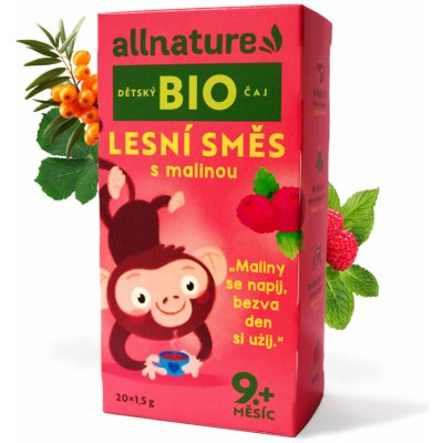 Allnature BIO Lesní směs s malinou 20 x 1,5 g – Sleviste.cz