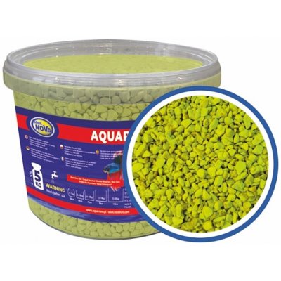 AQUA NOVA Akvarijní štěrk fluo žlutý 5kg/3l – Sleviste.cz
