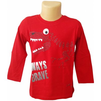 Chlapecké tričko GLO-STORY dino s nýtky dlouhý rukáv Černá, – Hledejceny.cz